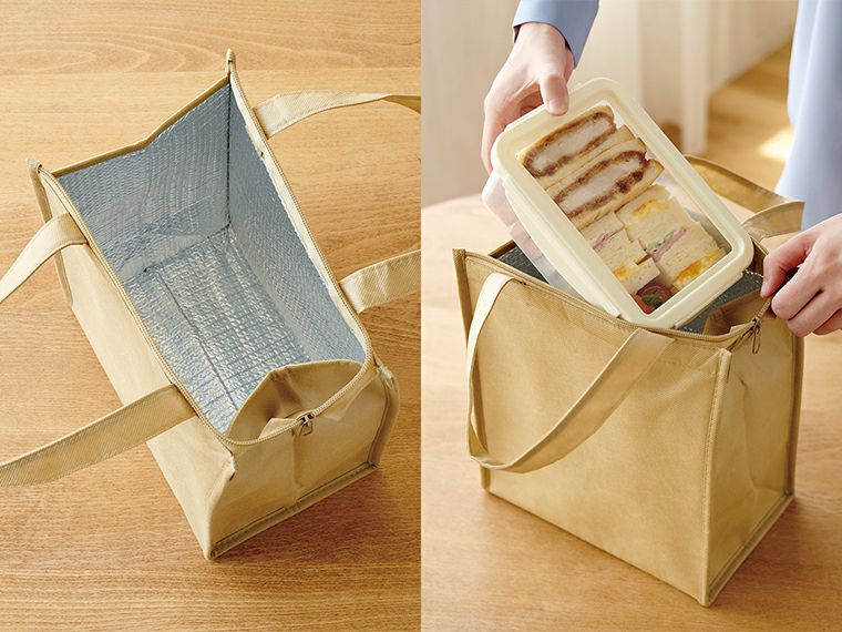 不織布保冷温バッグ使用イメージ