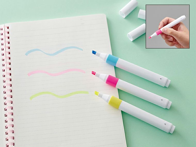 蛍光ペン３本セット