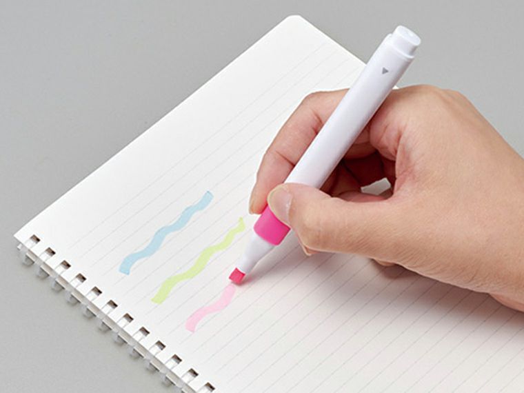 蛍光ペン３本セット使用イメージ