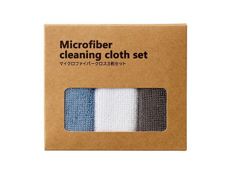 マイクロファイバークロス3枚セットパッケージ姿
