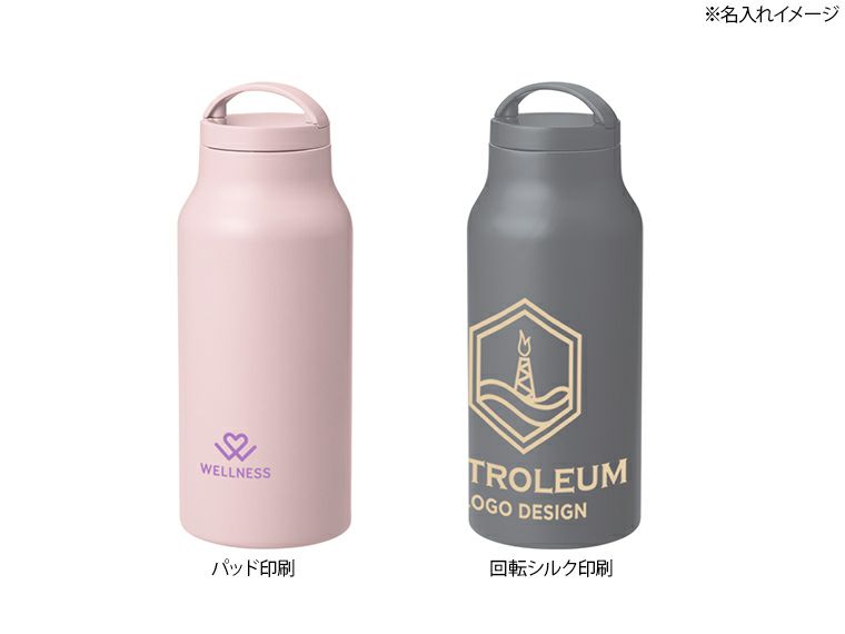 Handitシンプルサーモボトル500ml名入れイメージ