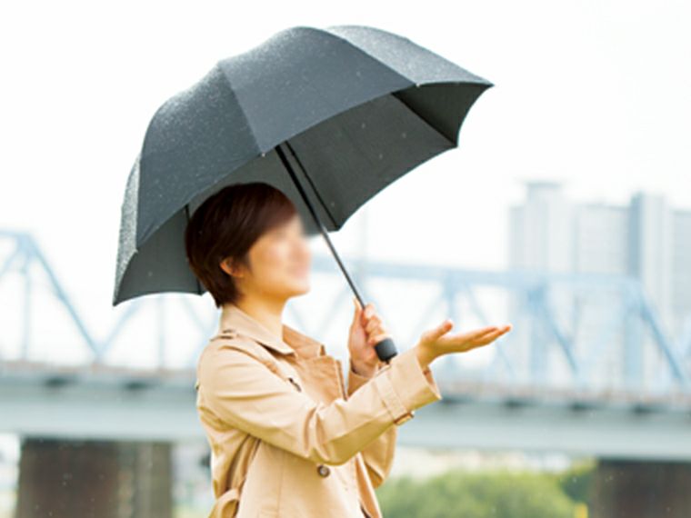 深張UV折りたたみ傘使用イメージ