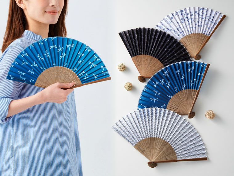 すす竹和扇子