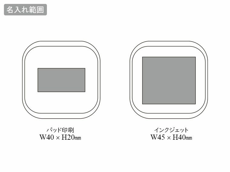 リール式マルチ充電ケーブルの名入れ範囲