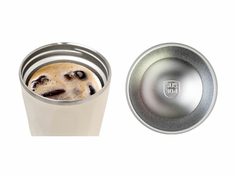 飲み物を入れた時とタンブラーの底