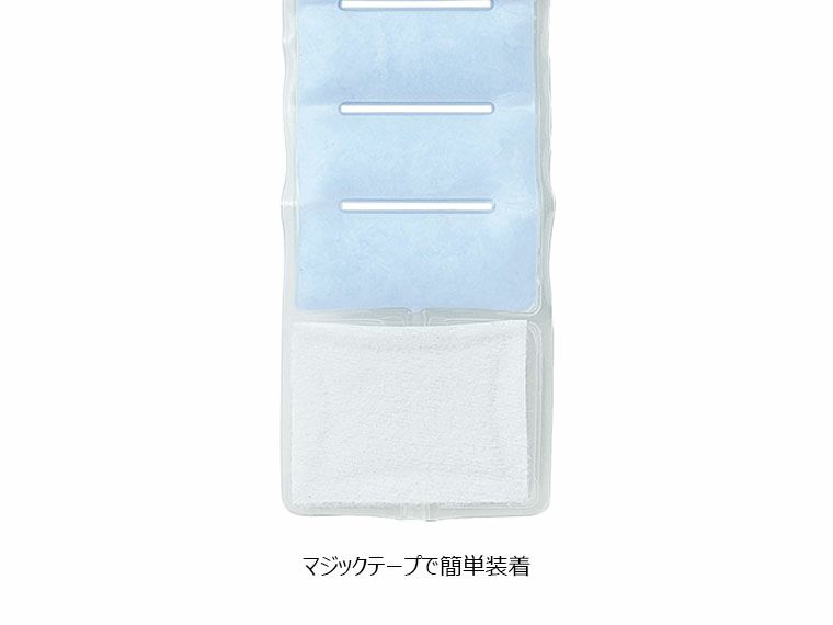 マジックテープで装着