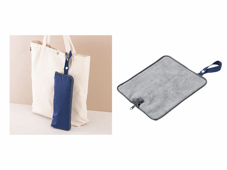 カバンに付けるループ付、広げてタオルに