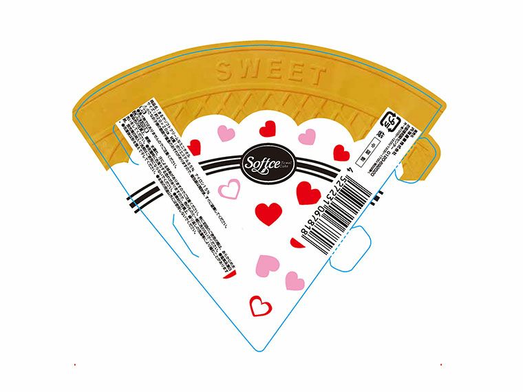 コーン部分の台紙