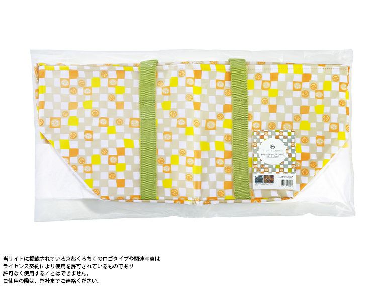 京都くろちく・保冷巾着しょっぴんぐばっぐ（れんこん市松）パッケージ姿