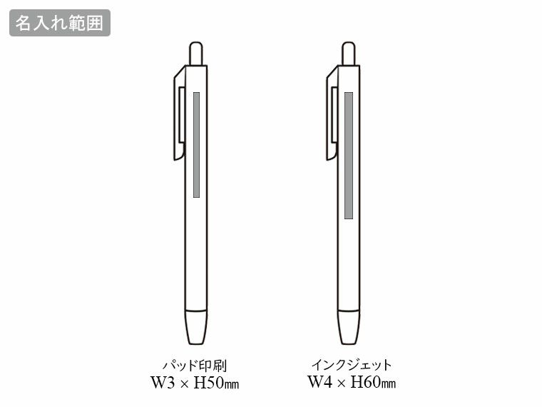 ミームー ノック式セラミックカッターの名入れ範囲