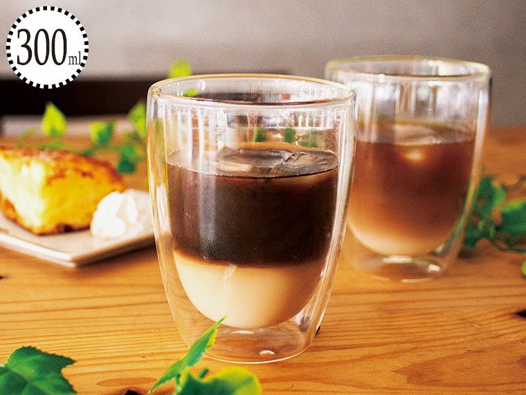 rond ダブルウォールグラス300ml　2Ｐ