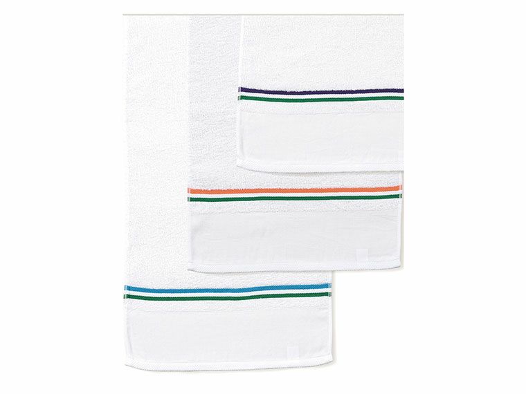 ビジネスタオル　二色ボーダー　200匁