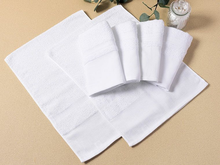 国産フェイスタオル〈RS〉ソフト全白タオル　260匁