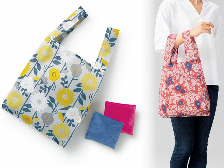 ルッテ／花柄エコバッグ