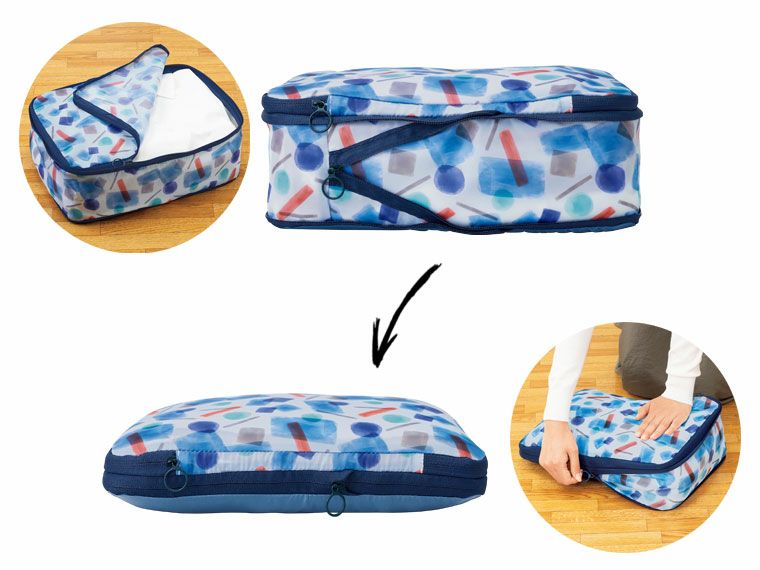 ルソラ／圧縮トラベルポーチ