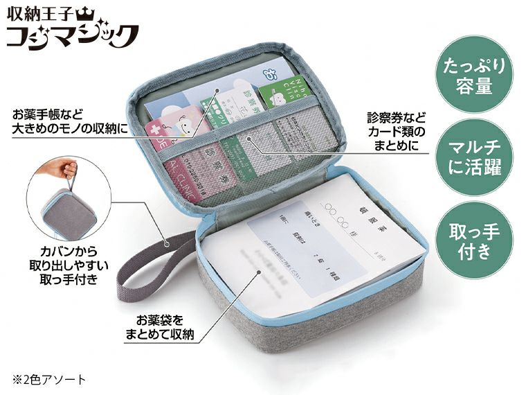 収納王子コジマジック・マルチお薬ポーチ