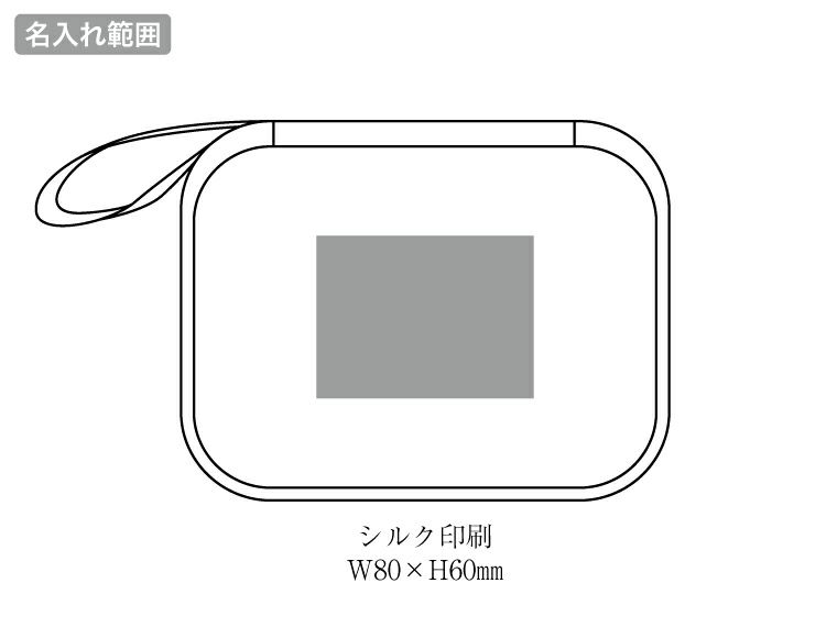 収納王子コジマジック・マルチお薬ポーチ名入れ範囲