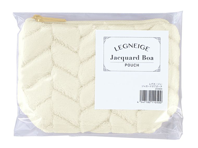 レグネージュ・ジャガードボアポーチパッケージ姿