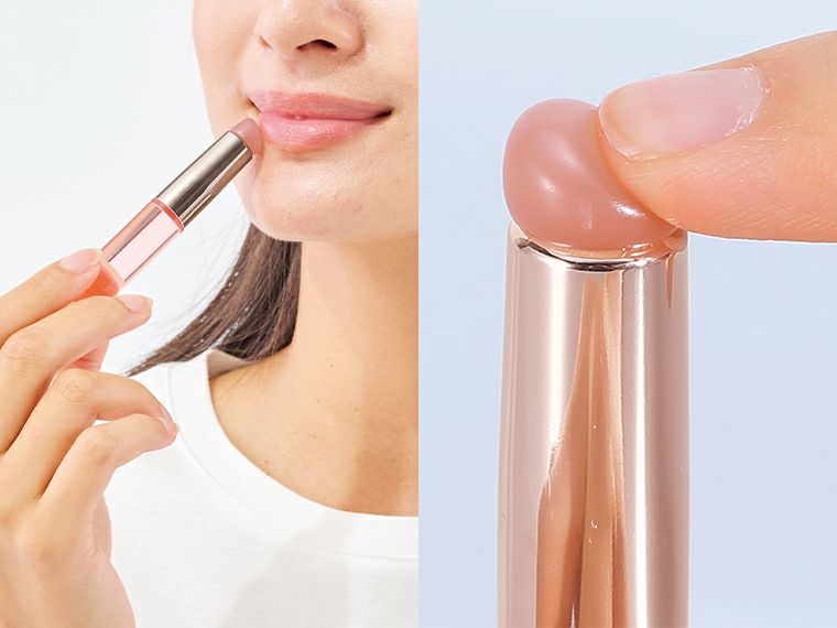 ソフトタッチ シリコンメイクブラシ使用イメージ