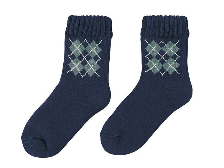 アーガイル 裏起毛あったかソックス商品画像