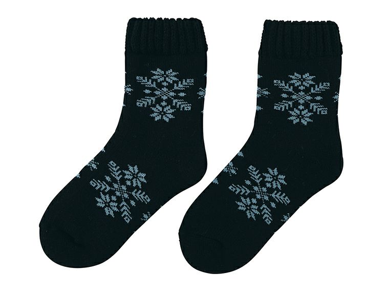 スノーフレーク 裏起毛あったかソックス商品画像