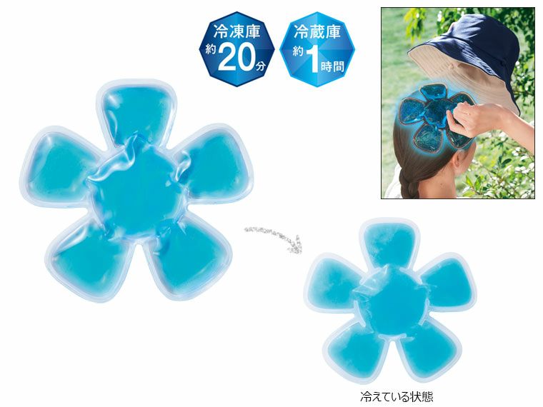 ひんやり帽子用クールパッド
