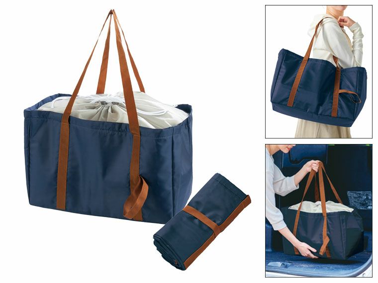 レジかごフィット！大きな保冷温バッグ