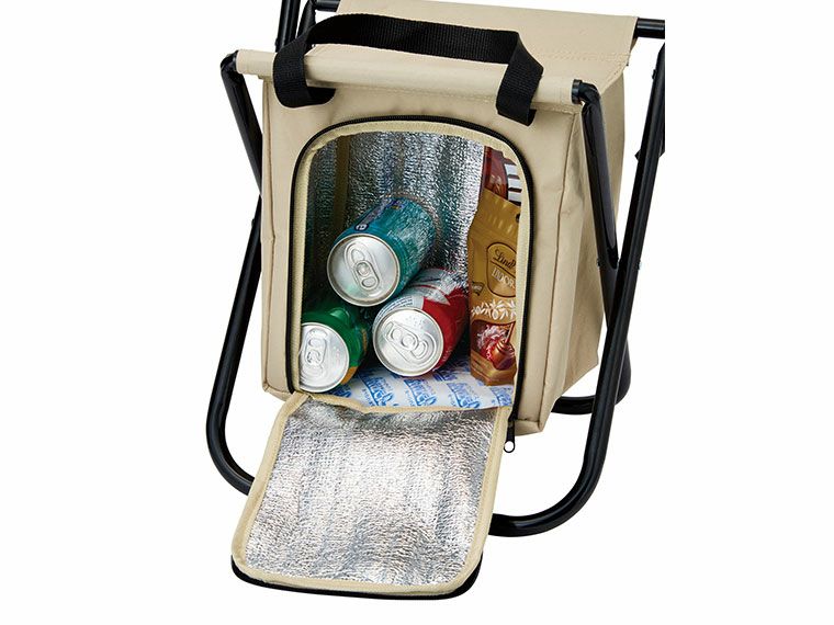 座面下に保冷温スペース付き