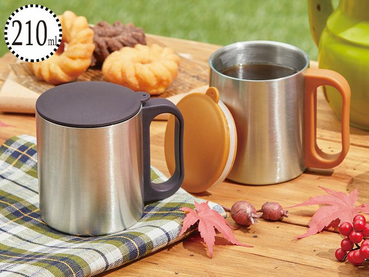 チルタイム フタ付ステンレスマグ