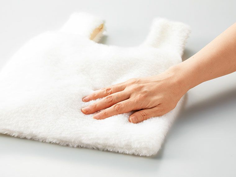 ふわふわの肌触り