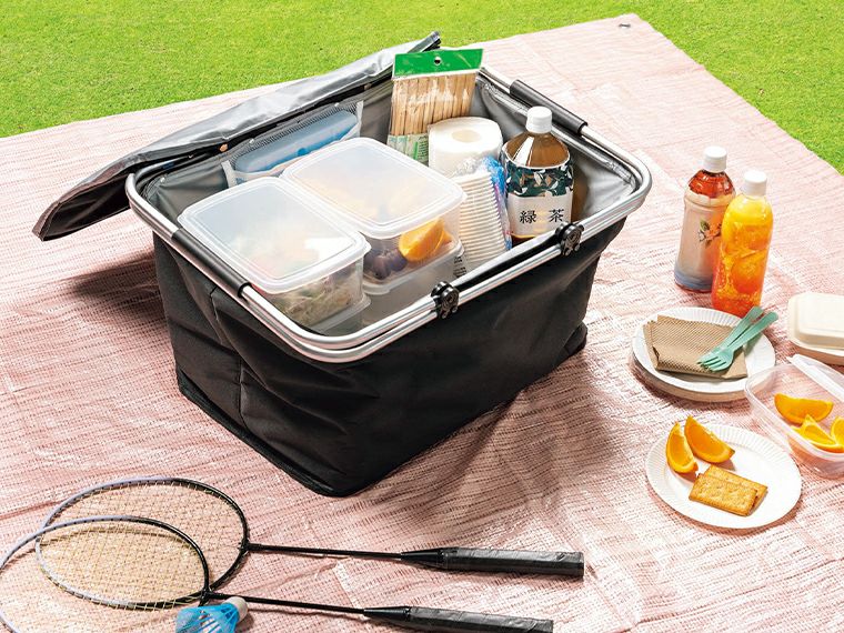 マイレジカゴがまるごと入る保冷バッグ 使用イメージ