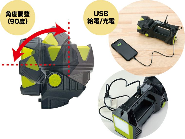 XFｰ22 クロスグランド多機能ハイパワーライト USB充電可能