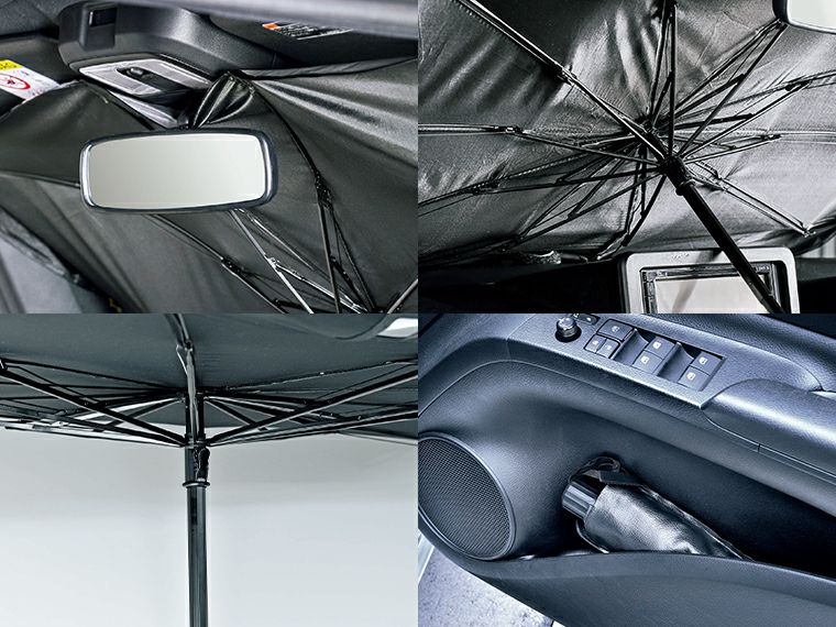 CA-01 ワンタッチ折りたたみカーサンシェードＳ 使用イメージ