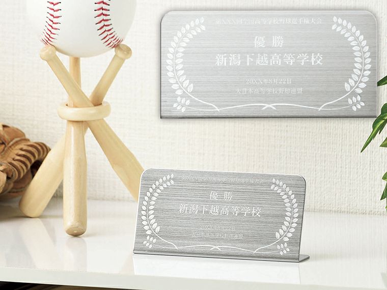 SNS-200 ステンレスアワードスタンド名入れイメージ