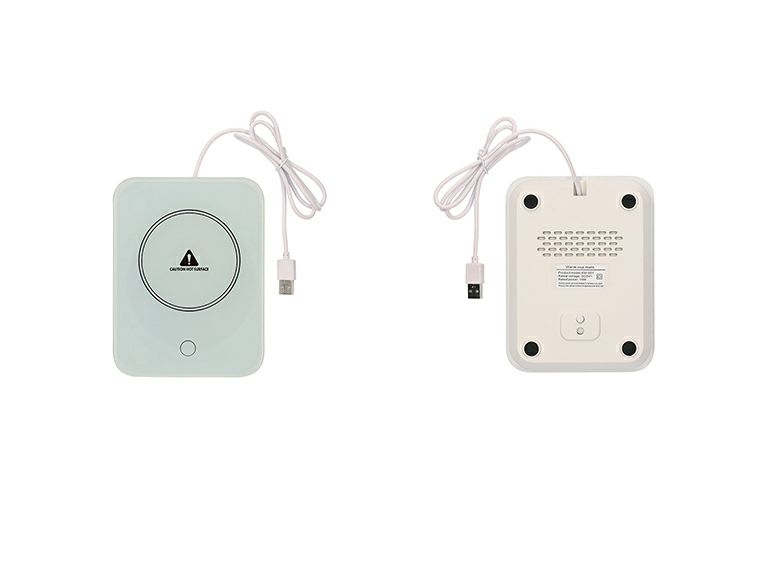  USB カップウォーマーの表面と裏面