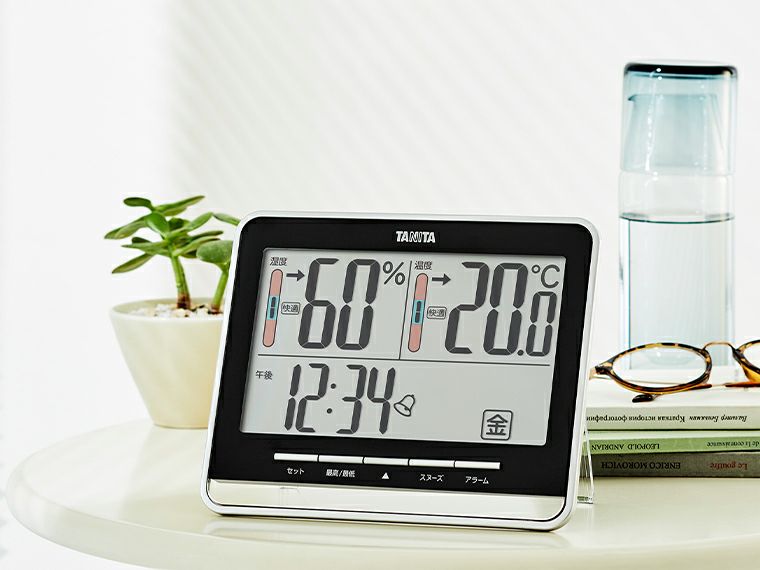 タニタ　デジタル温湿度計　TT-538使用イメージ