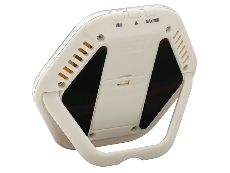 タニタ　デジタル温湿度計　TT-573アイボリー裏面