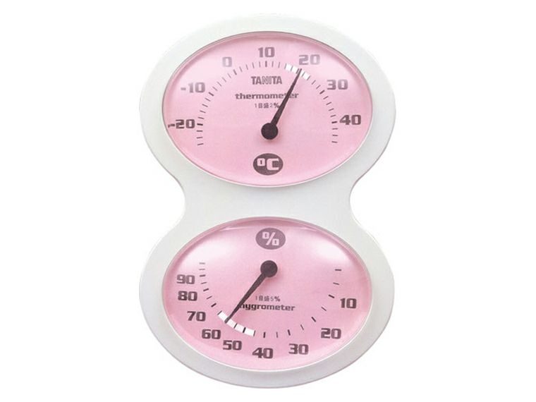 タニタ　温湿度計　TT-509ピンク