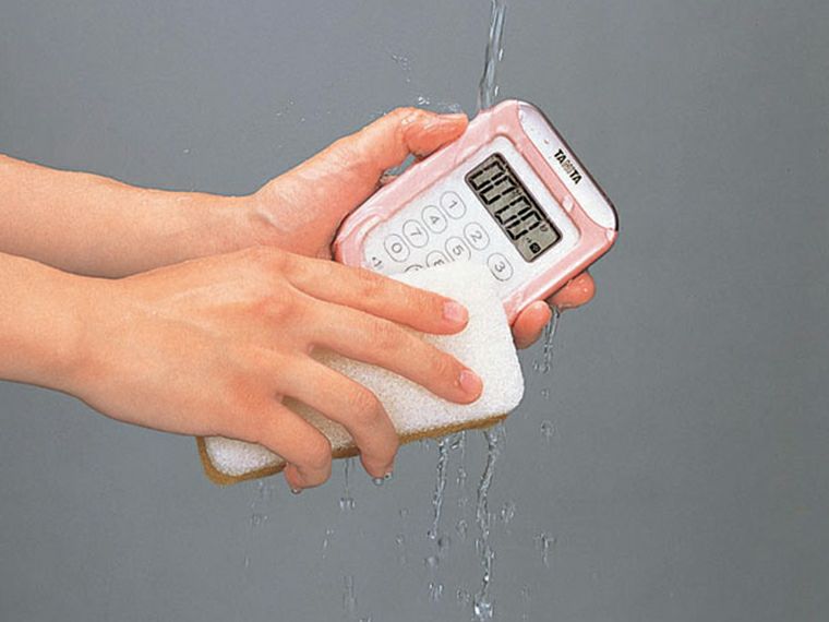 タニタ　丸洗いタイマー100分計　TD-378防水仕様