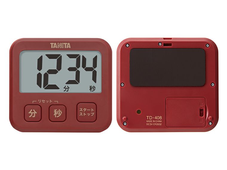 タニタ　薄型タイマー　TD-408レッド