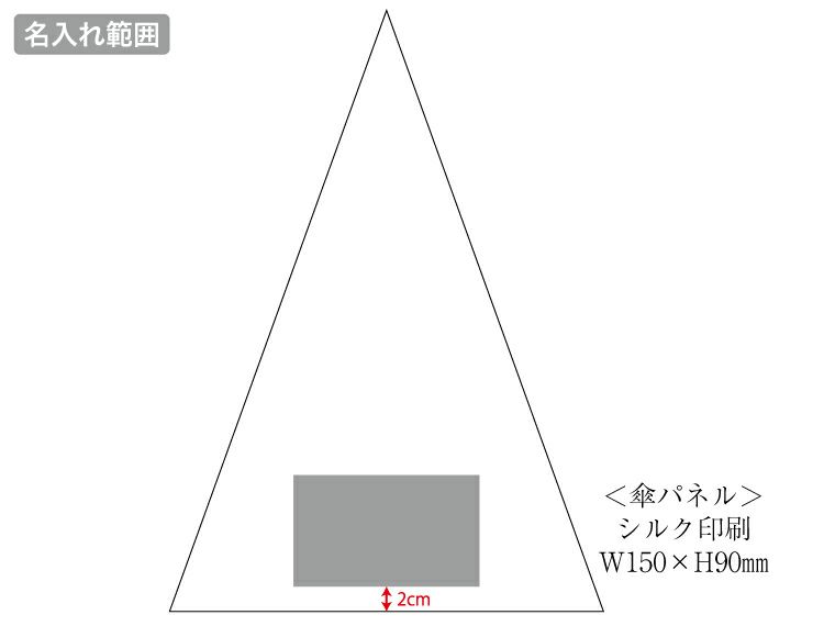 子供 ジャンプ 55cm 晴雨兼用 耐風 遮光名入れ範囲
