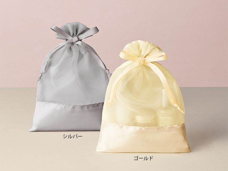 ルルクレール・サテンオーガンジーギフト巾着