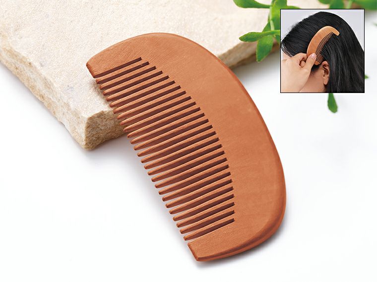 ナチュラルウッド・コンパクトコーム（ジッパーケース入り）