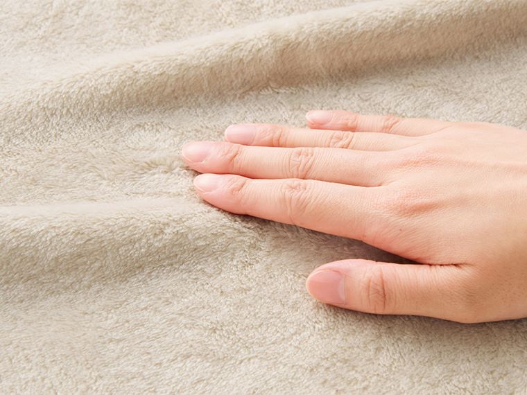 プレミアムブランケット（ライトグレー）高級感あふれる手触り