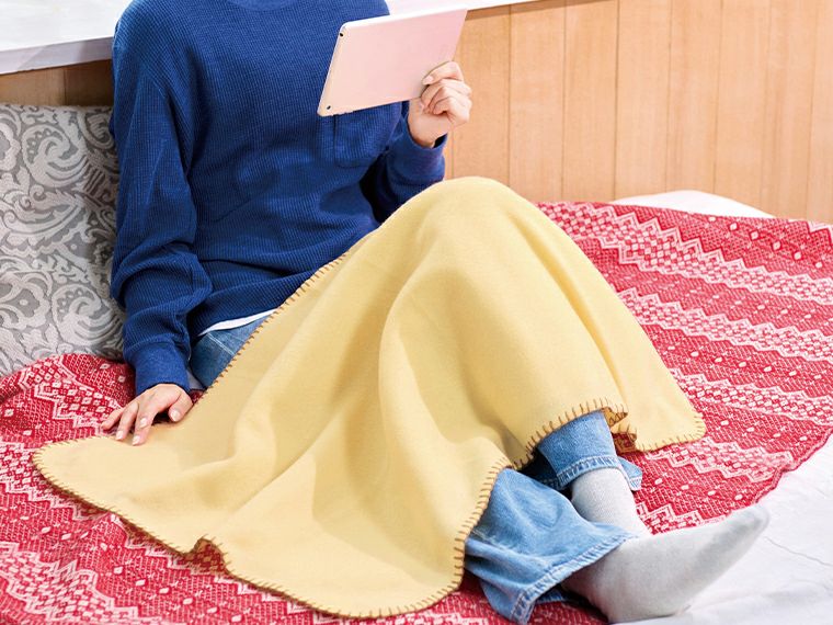 ふわまるブランケット使用イメージ