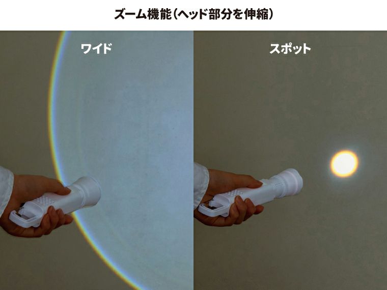 カラビナ付きマルチライト使用方法