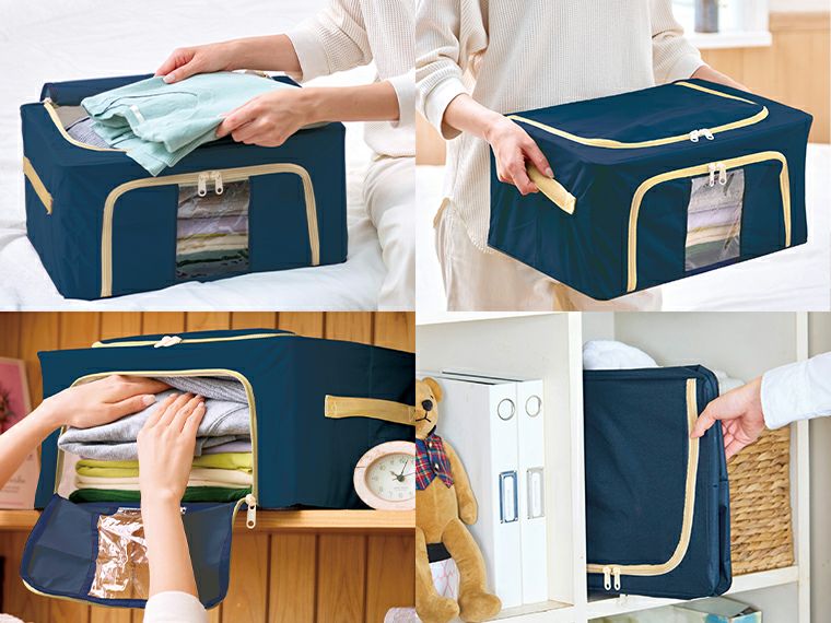 中身が見える収納ボックス使用イメージ