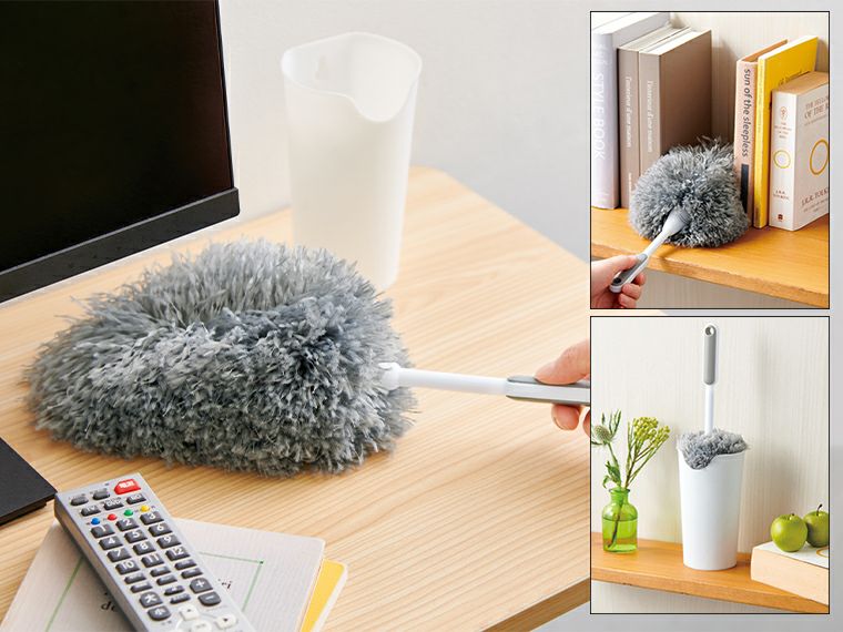 収納ケース付きハンディモップ