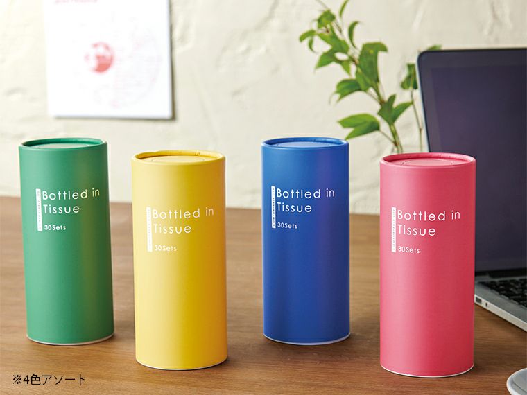 カラフル　ミニボトルティッシュ30W