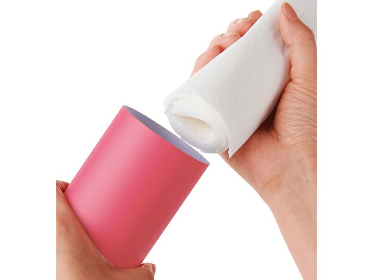 カラフル　ミニボトルティッシュ30W詰め替え可能